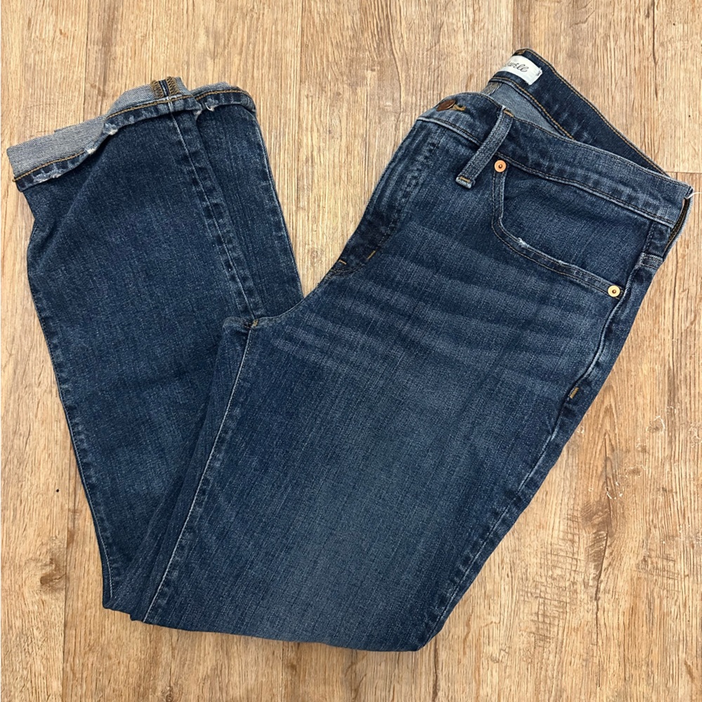 Madewell Women's Dark Blue Straight Leg Jeans